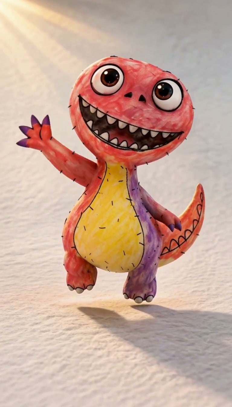 A frame from The Drawing That Waved Back