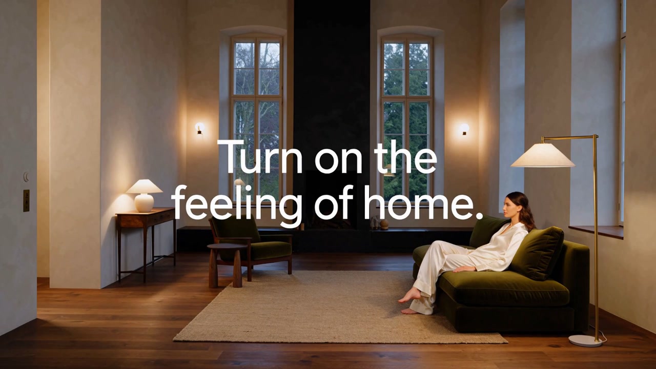 A frame from Turn on the Feeling of Home